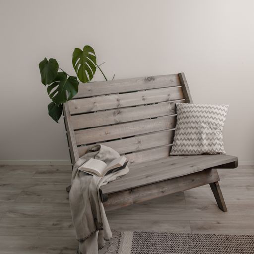 Double Granny Kiefer grau geölt