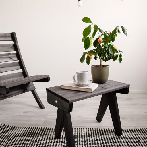 Granny Table schwarz geölt